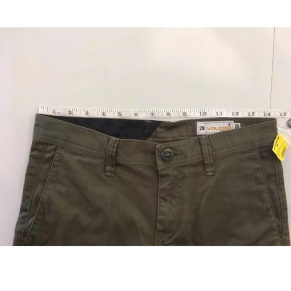 Volcom modern fit shorts waist 28 olive khaki - Picture 2 of 7